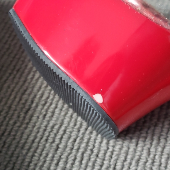 Pleaser 6 inch red slip on platform heels - Picture 3 of 5